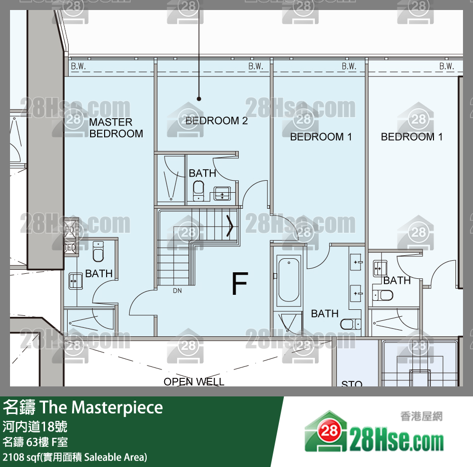 名鑄 名鑄 65樓 F室 平面圖