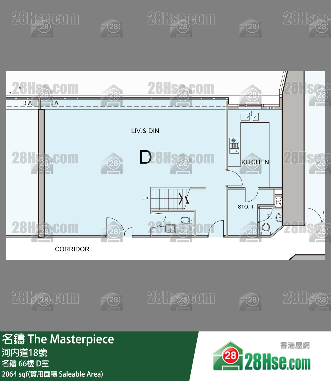 名鑄 名鑄 67樓 D室 平面圖