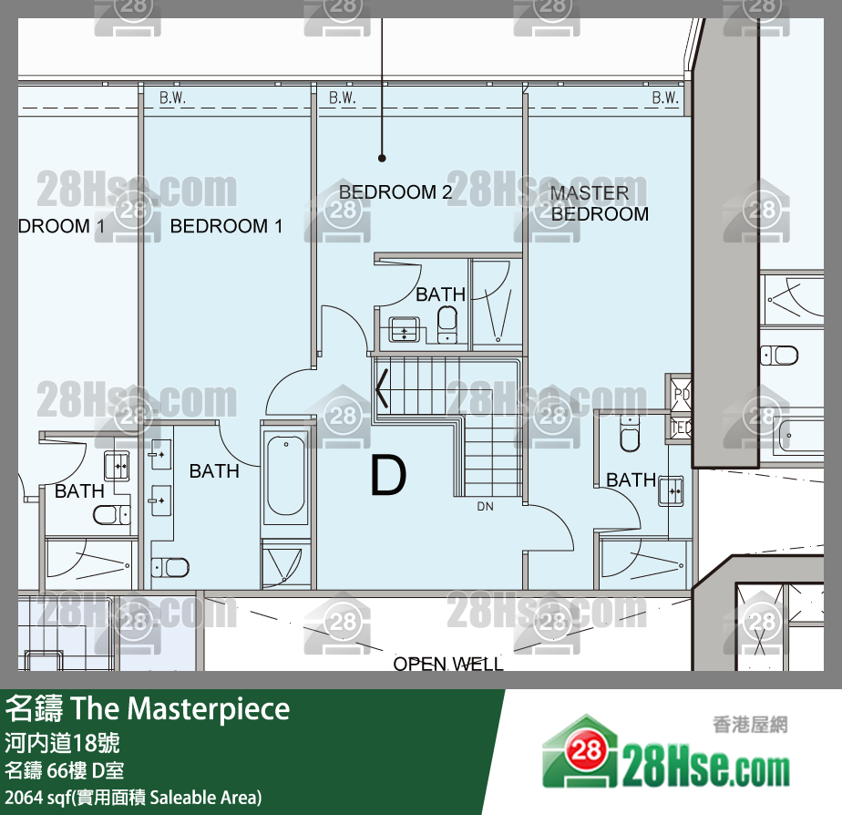 名鑄 名鑄 67樓 D室 平面圖