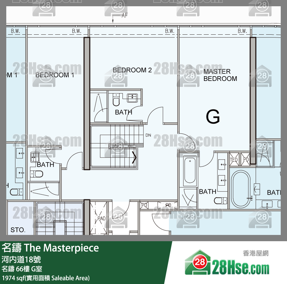 名鑄 名鑄 67樓 G室 平面圖