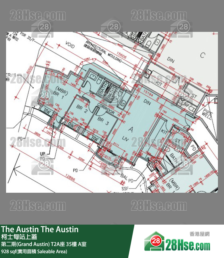 The Austin, Flat A, 35/F, T2a Tower 2, Grand Austin FloorPlan