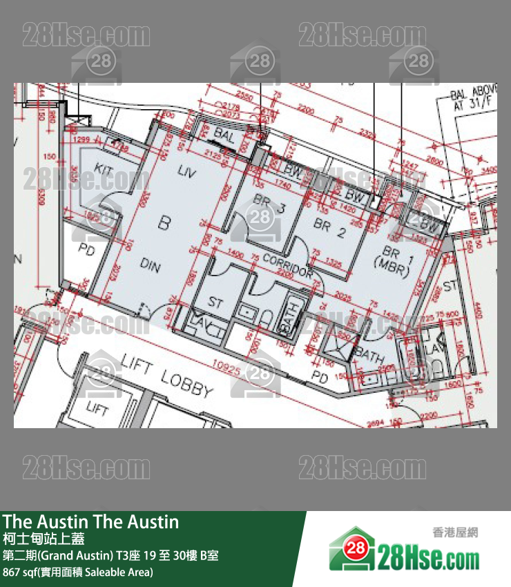 The Austin Unit FloorPlan (Provided by 28Hse)