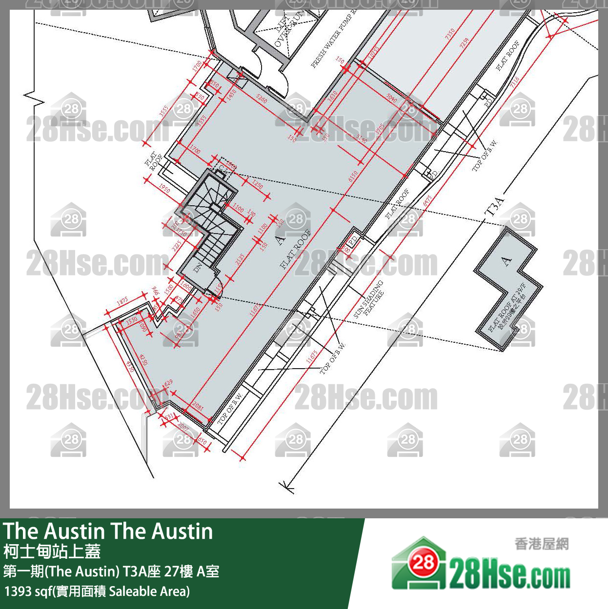 The Austin 第一期(The Austin)T3A座27楼 A室 平面图