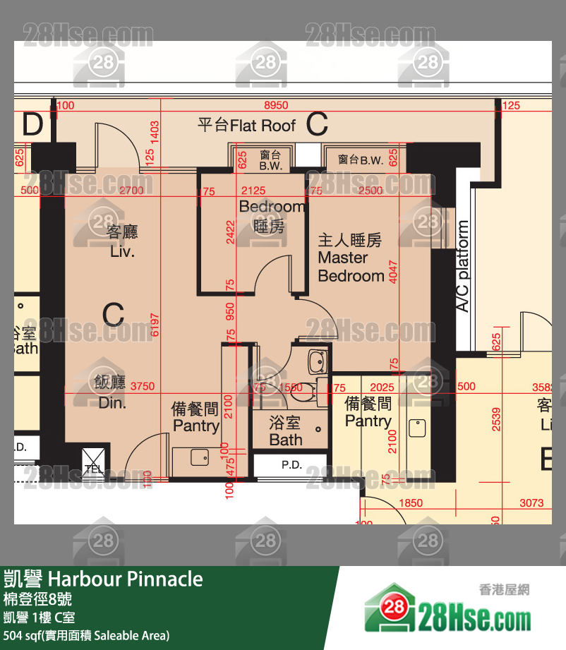 凯誉 凯誉1楼 C室 平面图