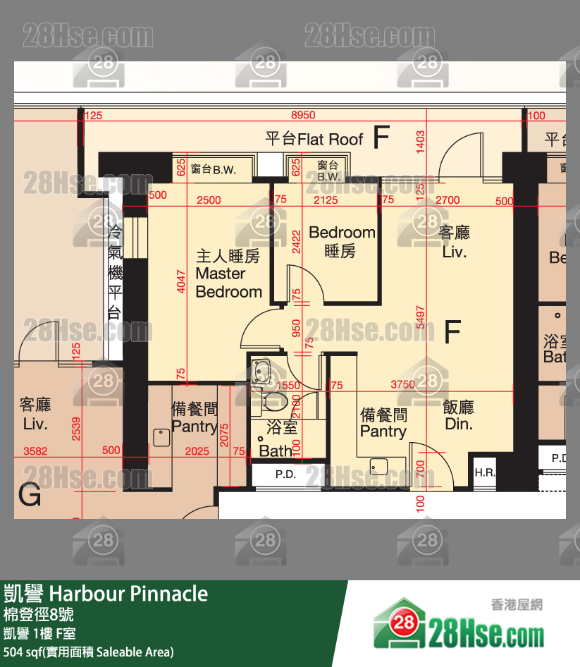 凯誉 凯誉 1楼 F室 平面图