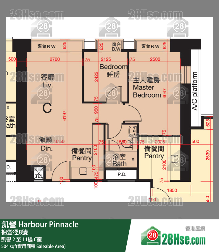 凯誉 凯誉10楼 C室 平面图