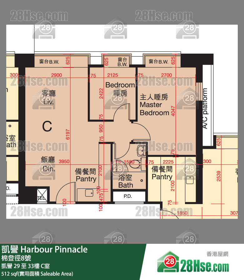 凯誉 凯誉30楼 C室 平面图