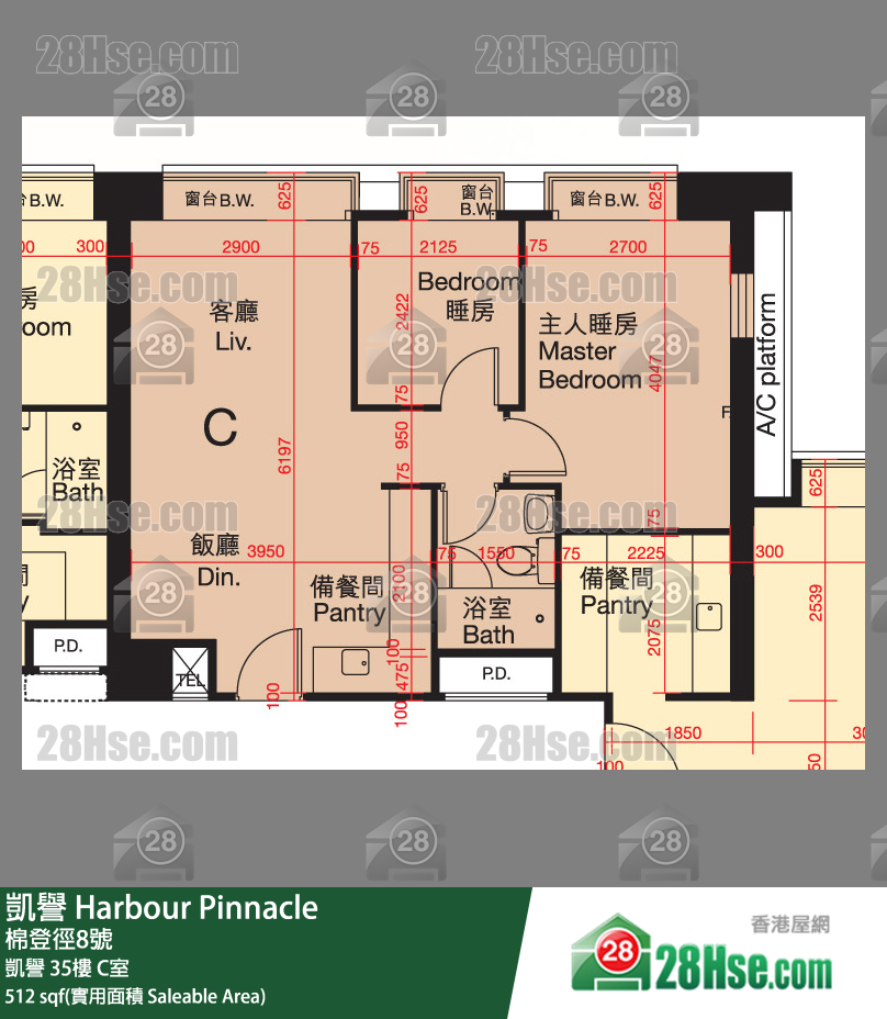 凯誉 凯誉35楼 C室 平面图