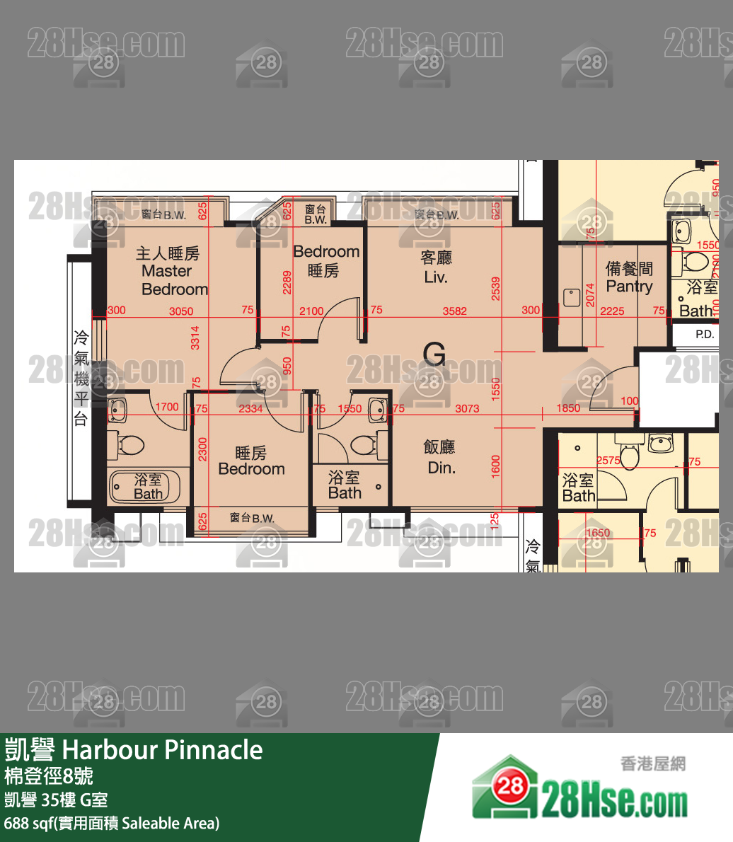 凯誉 凯誉35楼 G室 平面图