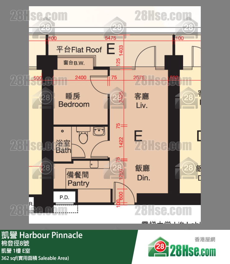 凯誉 凯誉 1楼 E室 平面图