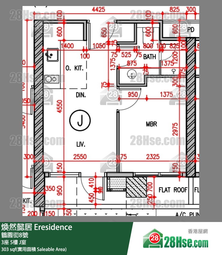 焕然懿居 3座5楼 J室 平面图