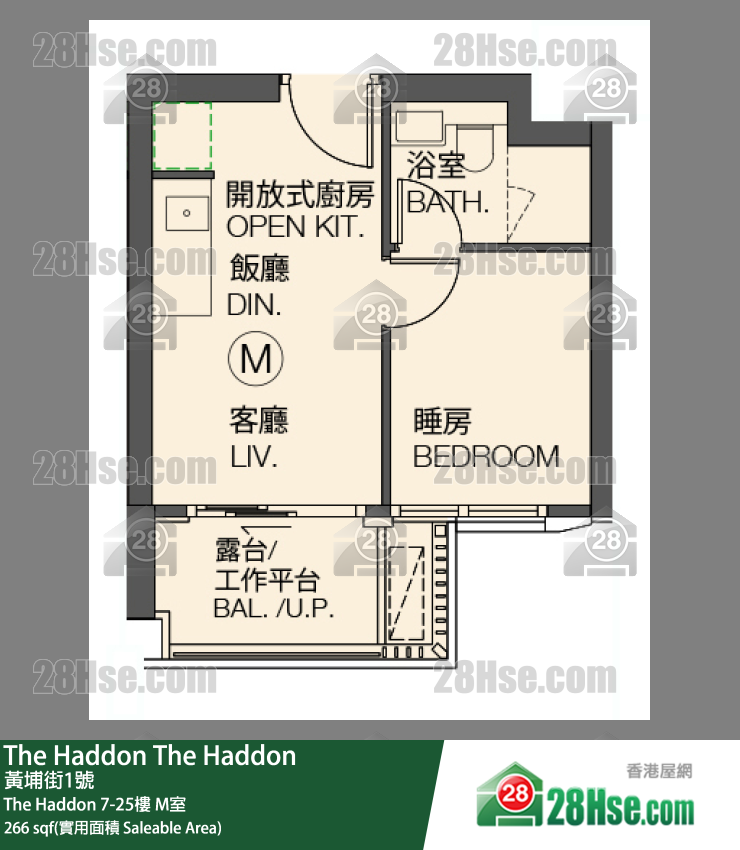 The Haddon 单位平面图(由 28Hse 提供)