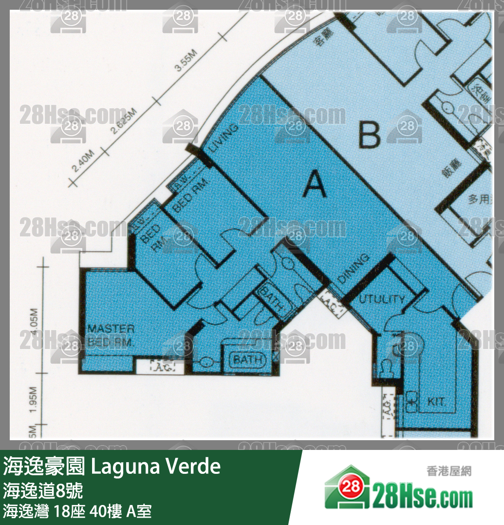 海逸豪園 海逸灣 18座 40樓 A室 平面圖