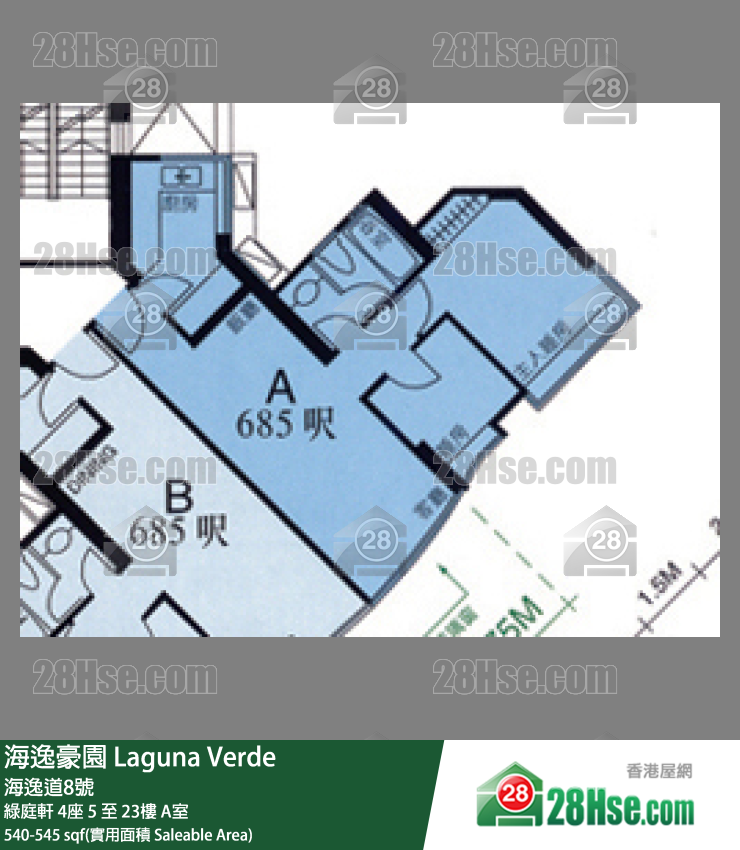 海逸豪園 綠庭軒4座12樓 A室 平面圖