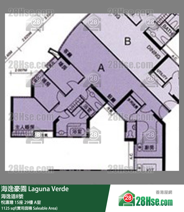 海逸豪園 悅濤灣15座29樓 A室 平面圖