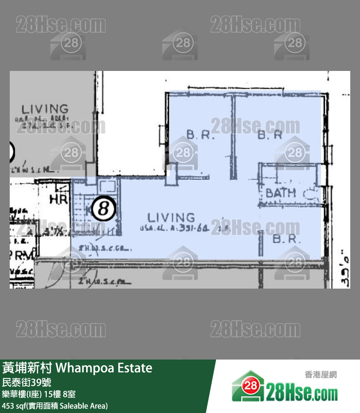 黄埔新村 乐华楼(I座) 16楼 8室 平面图