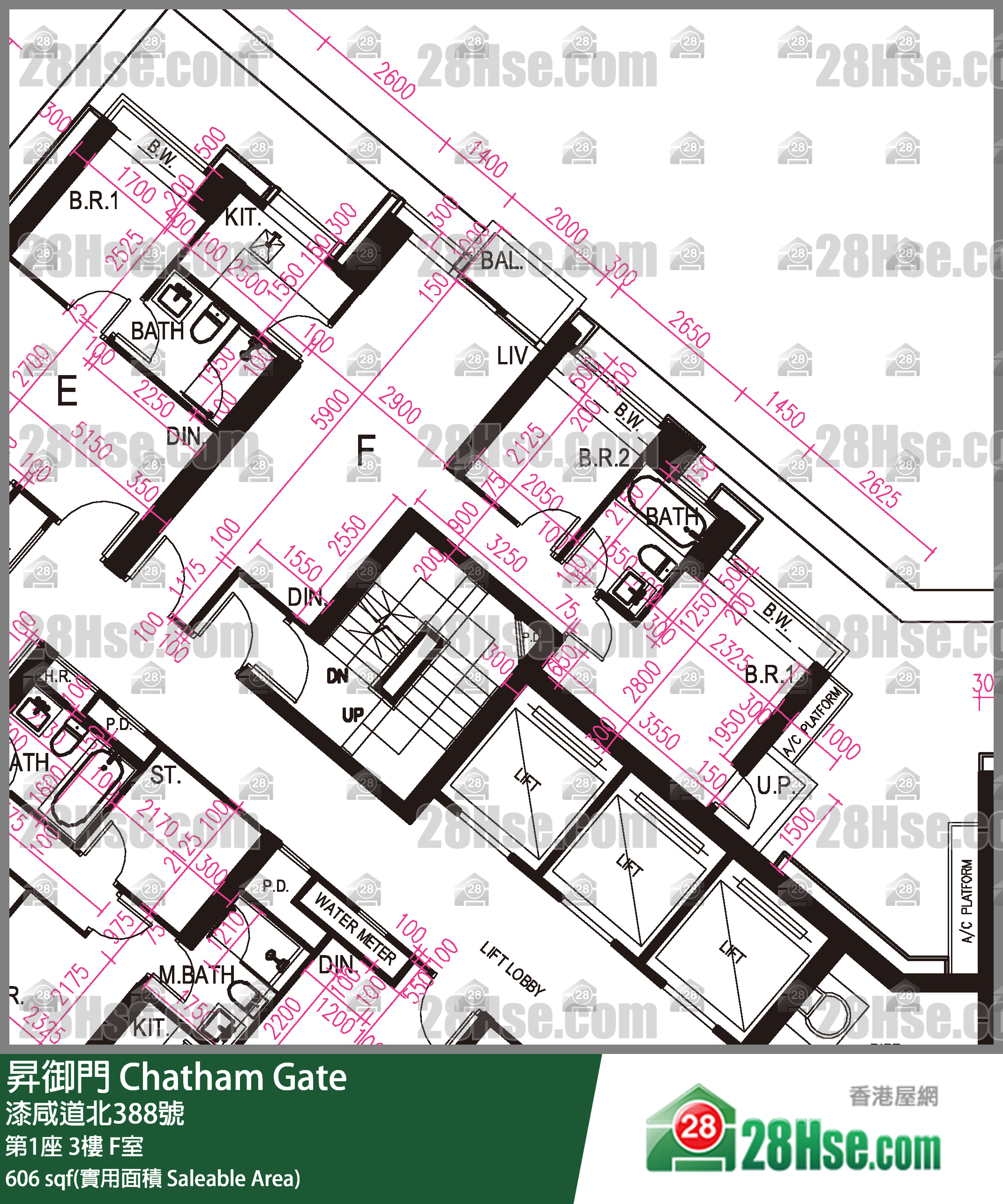 昇御門 第1座3樓 F室 平面圖