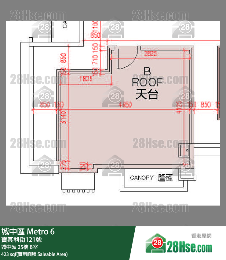 城中汇 城中汇 25楼 B室 平面图
