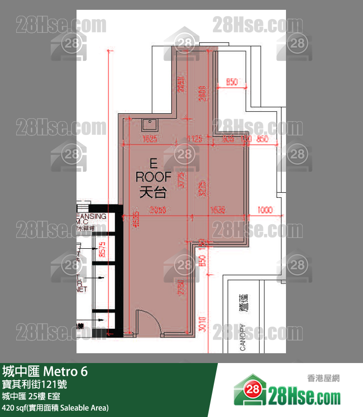城中汇 城中汇25楼 E室 平面图