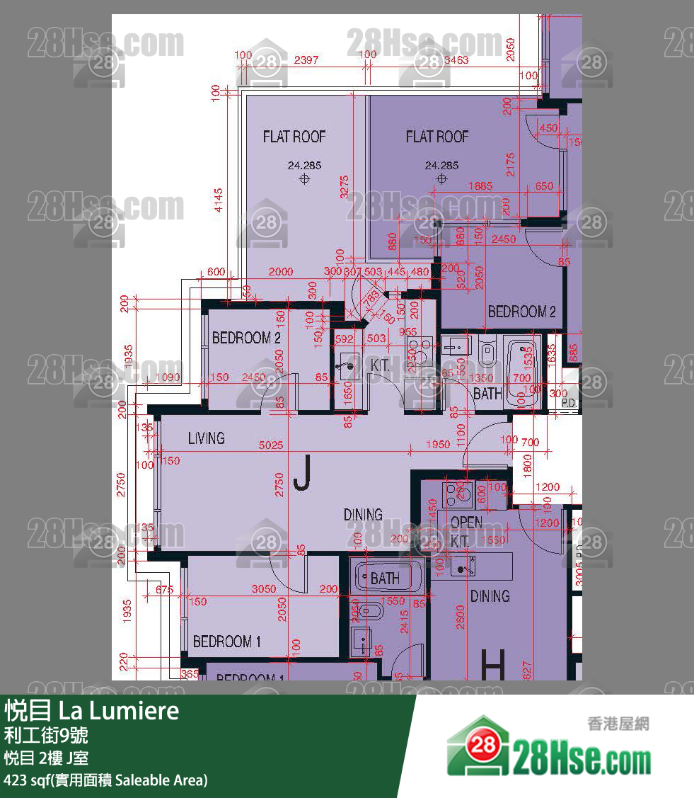 悅目 悅目2樓 J室 平面圖