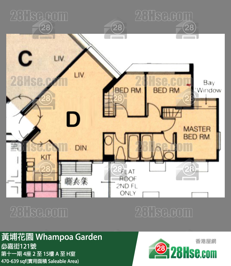 黃埔花園 第十一期4座2樓 E室 平面圖