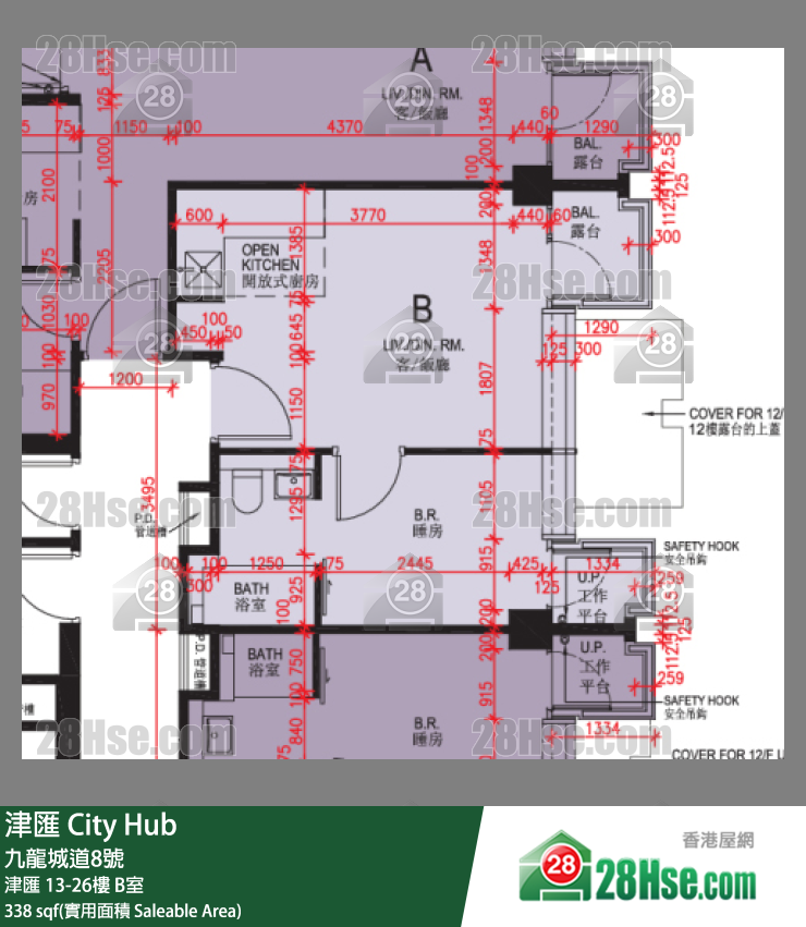 津匯 津匯 20樓 B室 平面圖