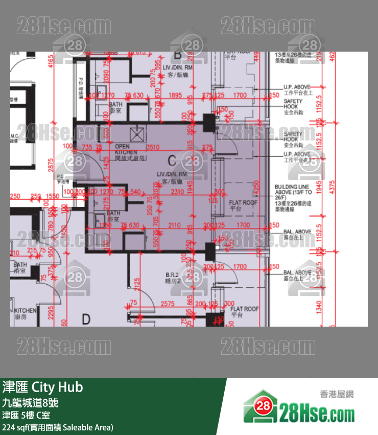 津匯 津匯 5樓 C室 平面圖