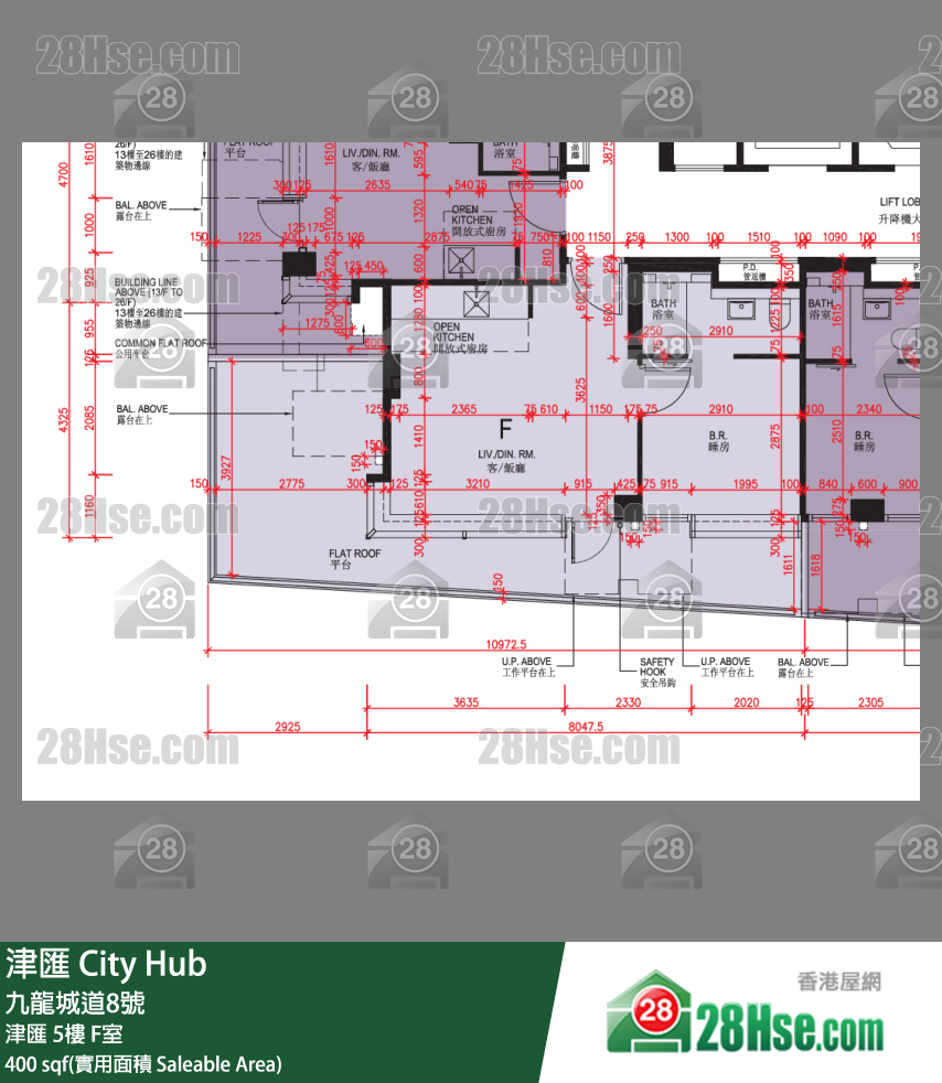 津匯 津匯 5樓 F室 平面圖