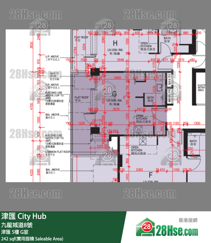 津匯 津匯 5樓 G室 平面圖