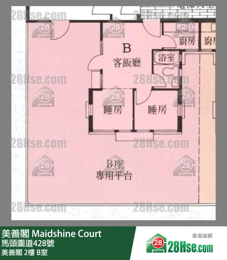 美善閣 美善閣2樓 B室 平面圖