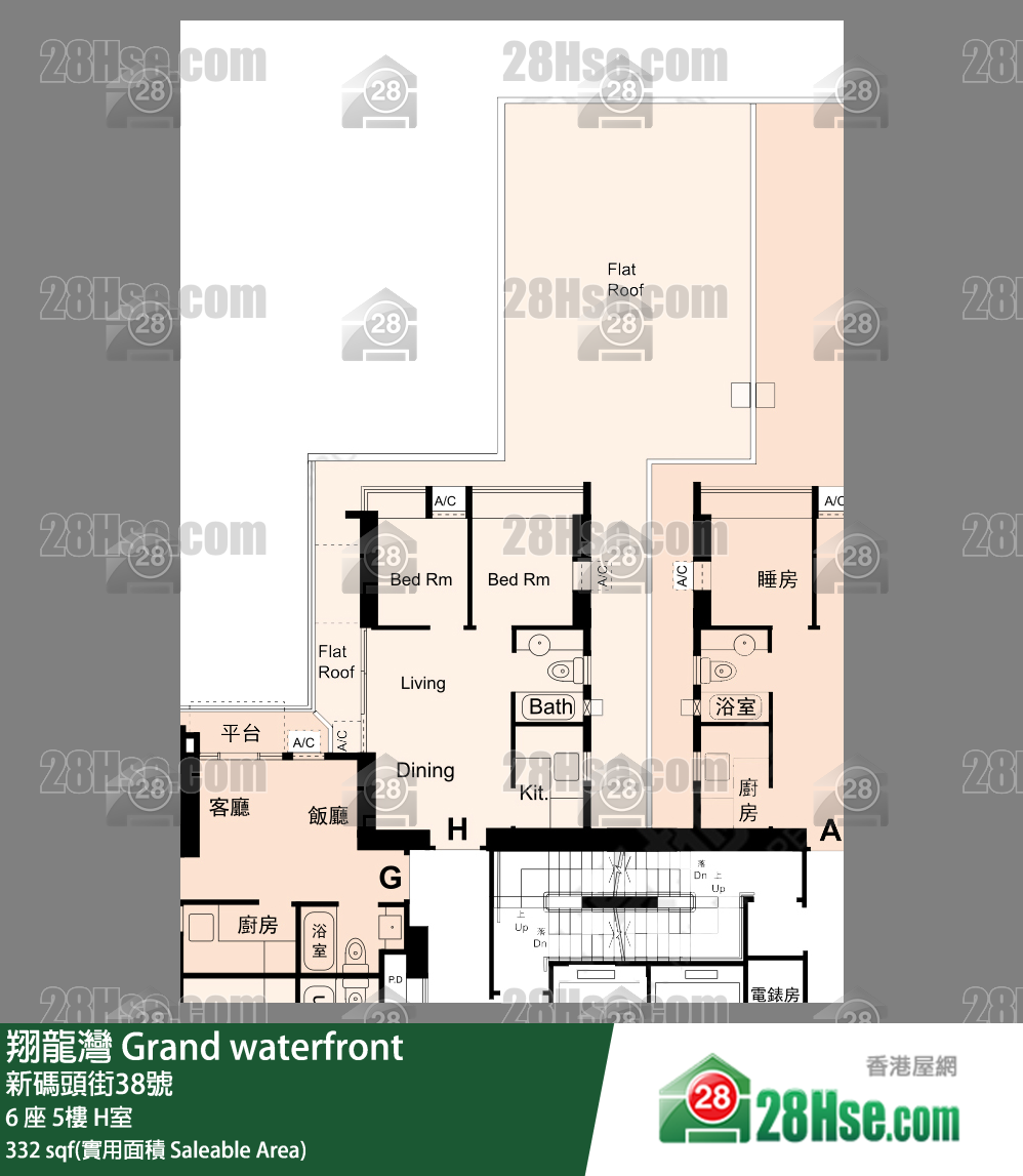 Grand Waterfront Unit FloorPlan (Provided by 28Hse) Grand Waterfront Unit FloorPlan (Provided by 28Hse)