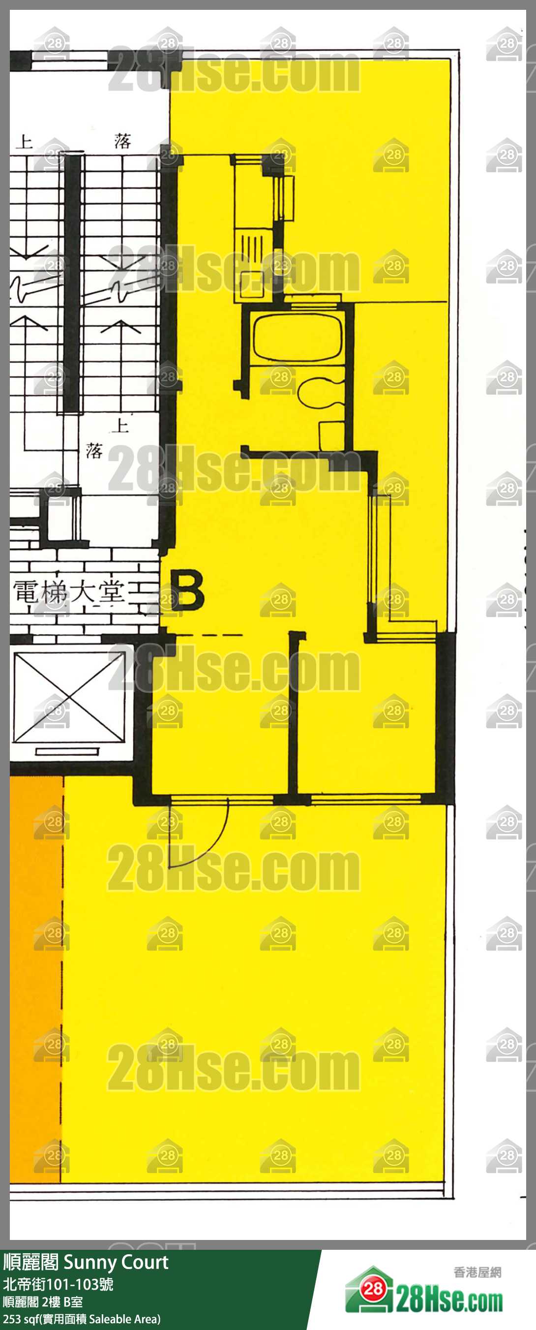 顺丽阁 顺丽阁2楼 B室 平面图