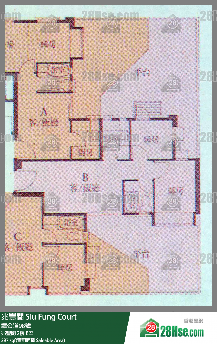 兆豐閣 兆豐閣2樓 B室 平面圖