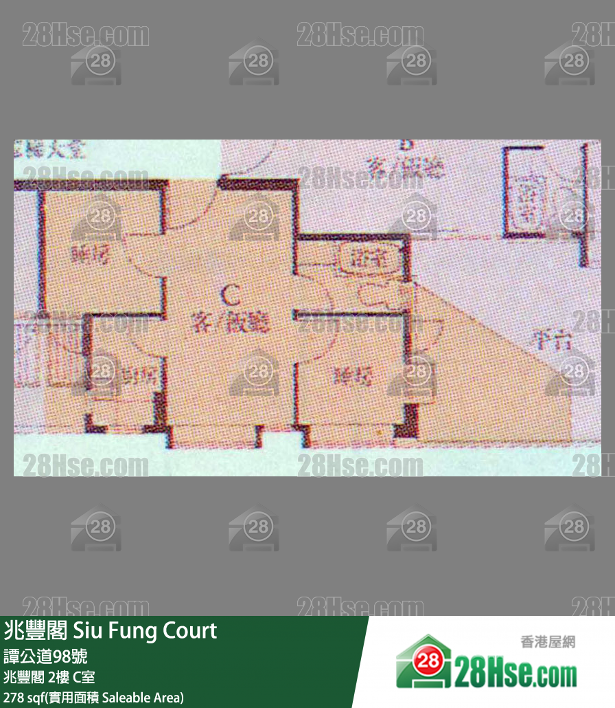 兆豐閣 兆豐閣2樓 C室 平面圖