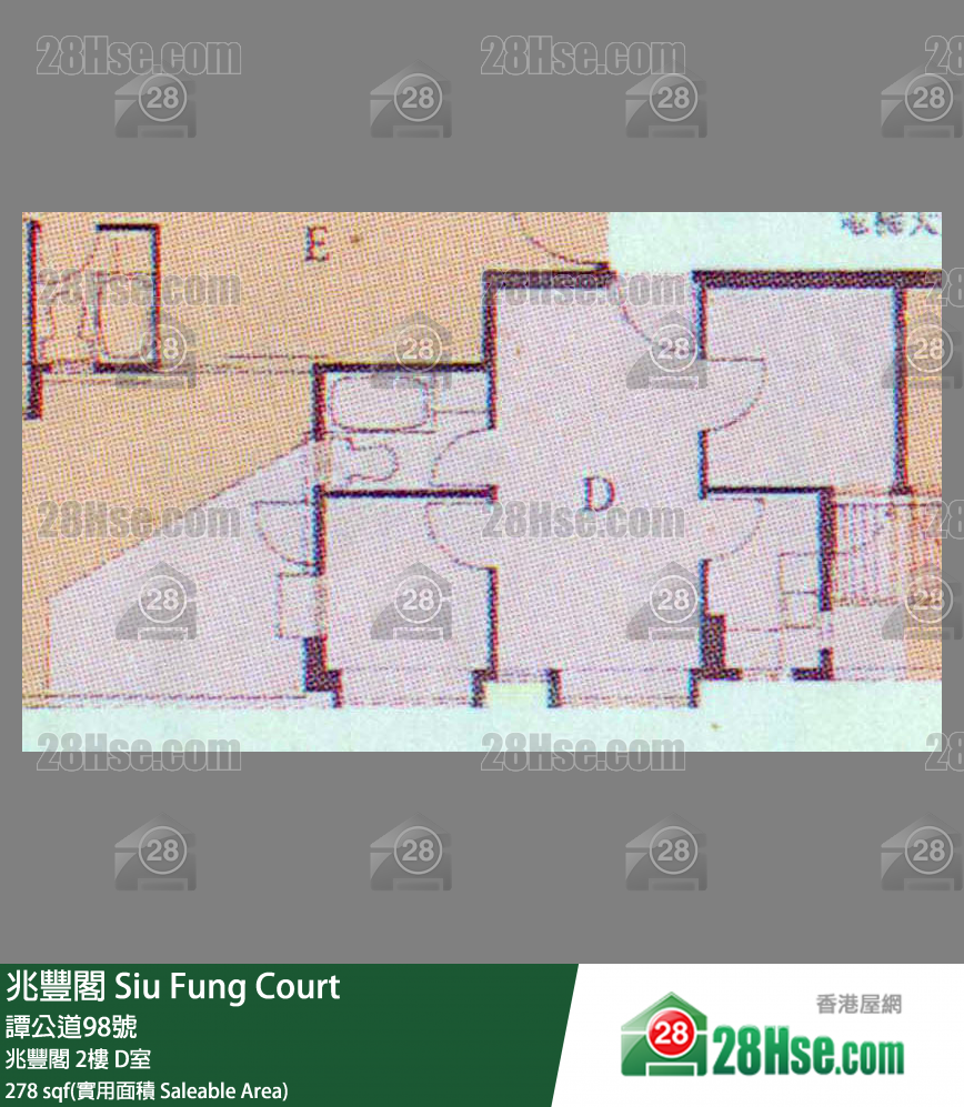 兆豐閣 兆豐閣2樓 D室 平面圖