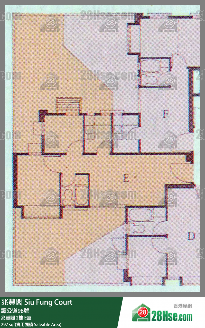 兆豐閣 兆豐閣2樓 E室 平面圖