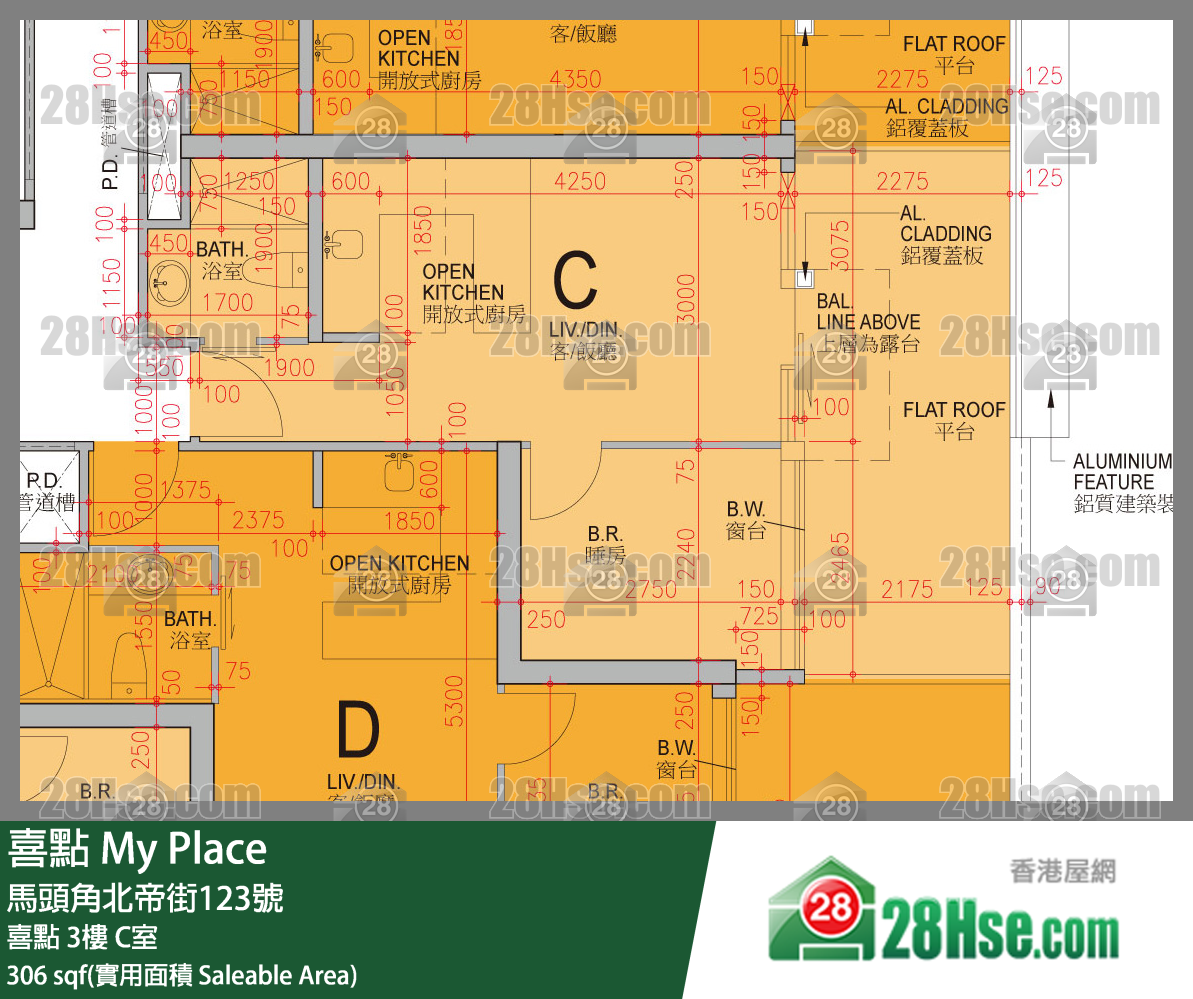 喜点 喜点3楼 C室 平面图