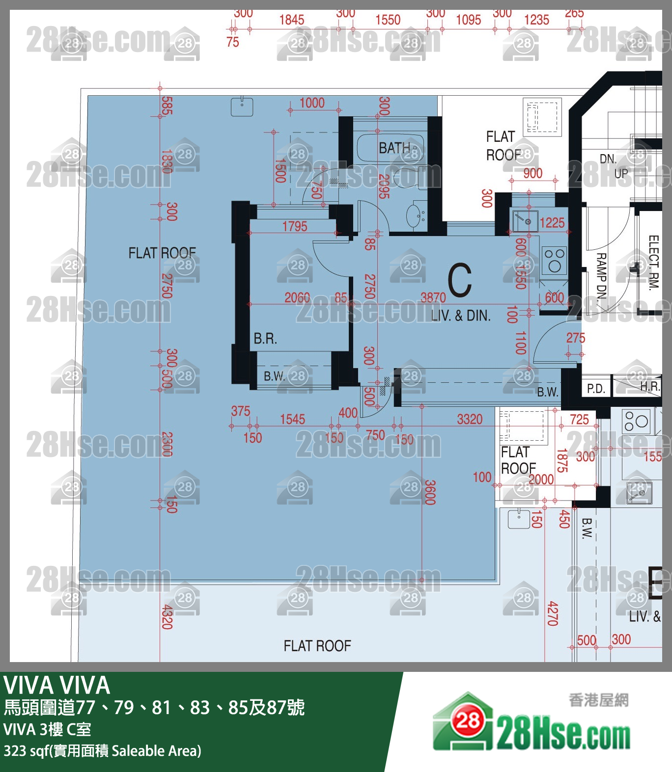 VIVA VIVA3楼 C室 平面图