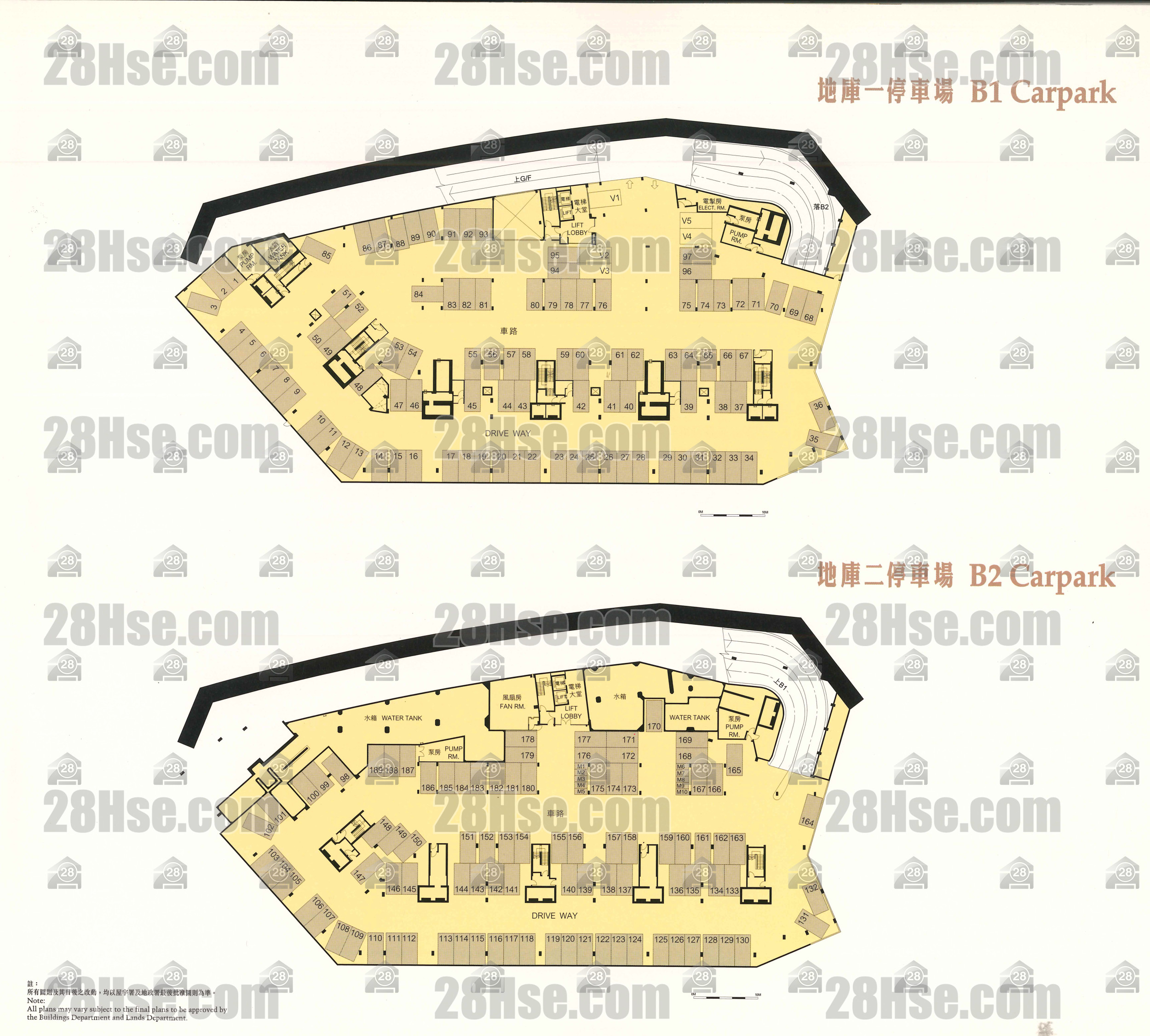 停车位平面图 平面图