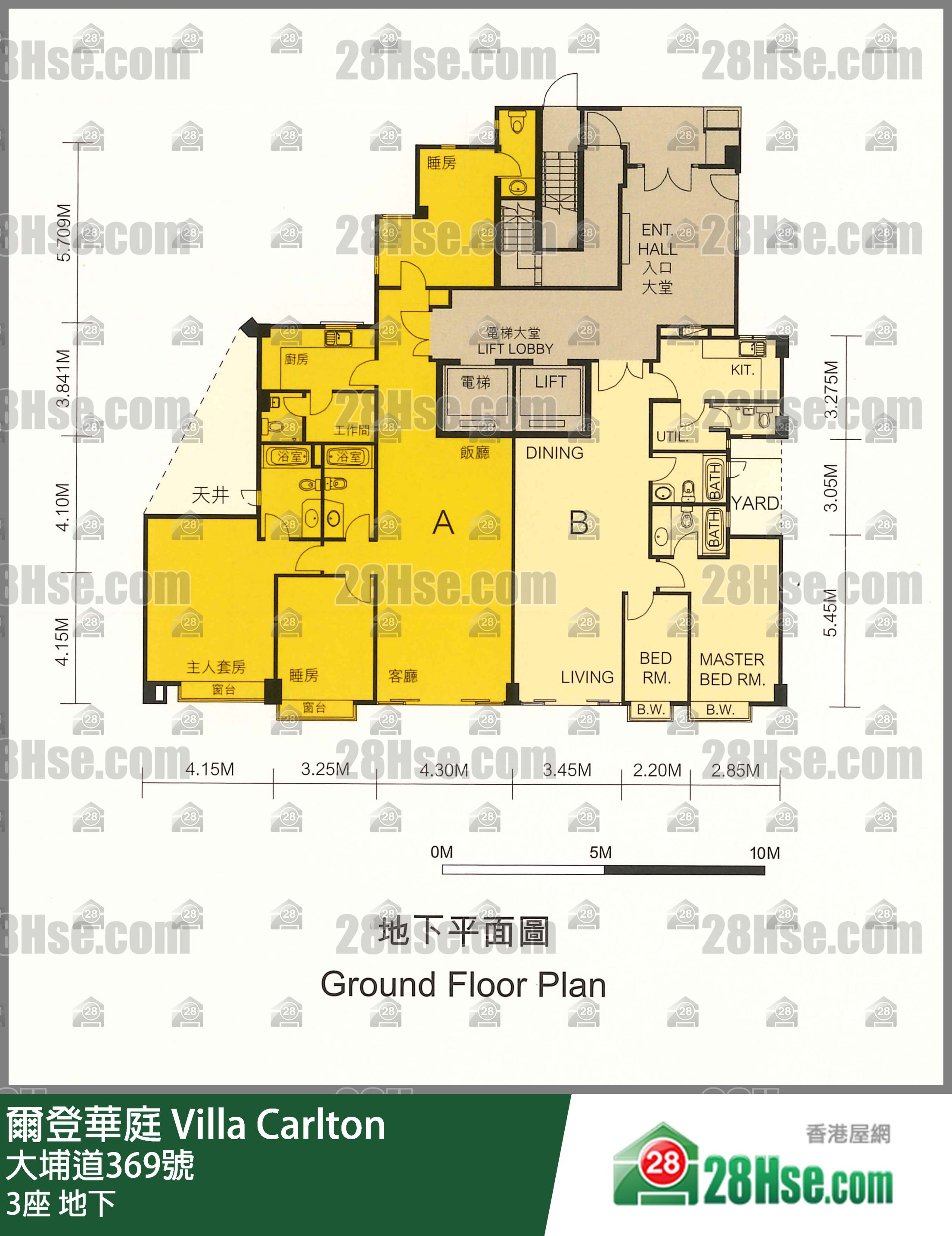 3座 地下 平面图