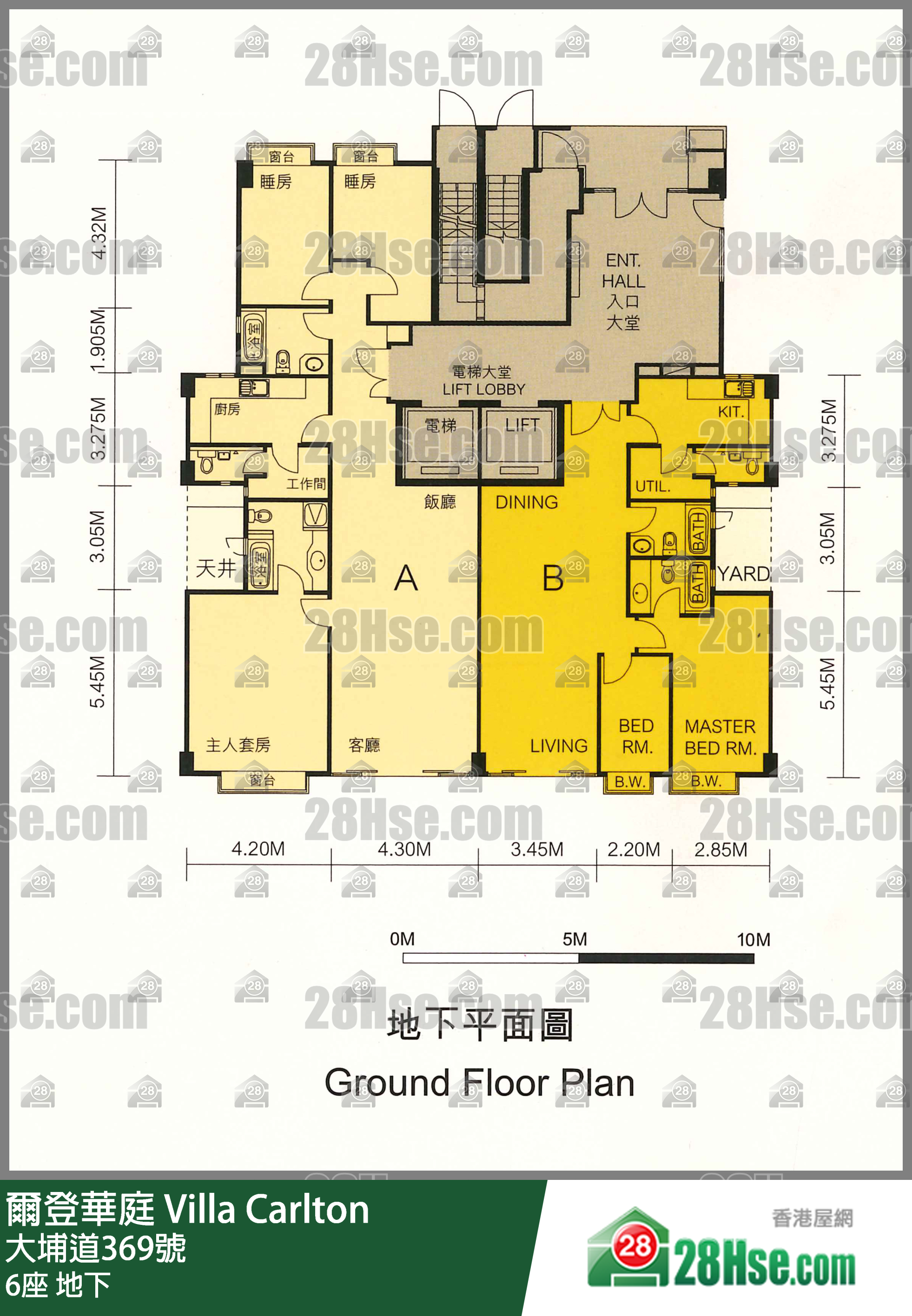 6座 地下 平面图