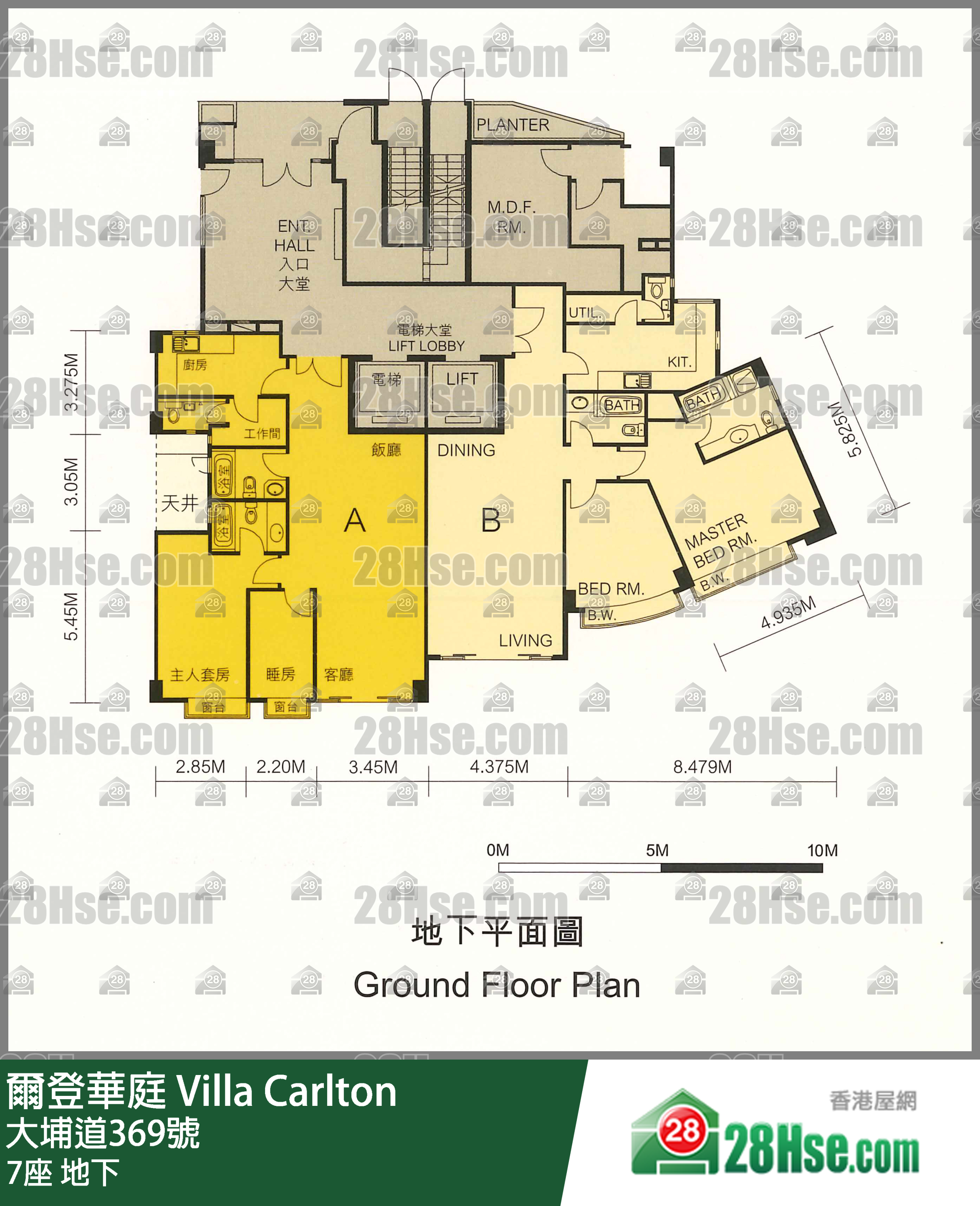 7座 地下 平面图