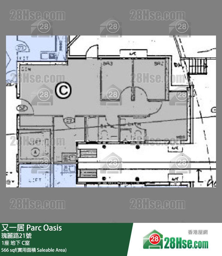 又一居 1座地下 C室 平面图