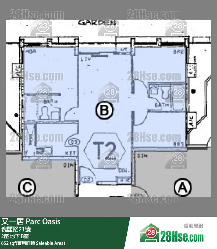 又一居 2座地下 B室 平面圖