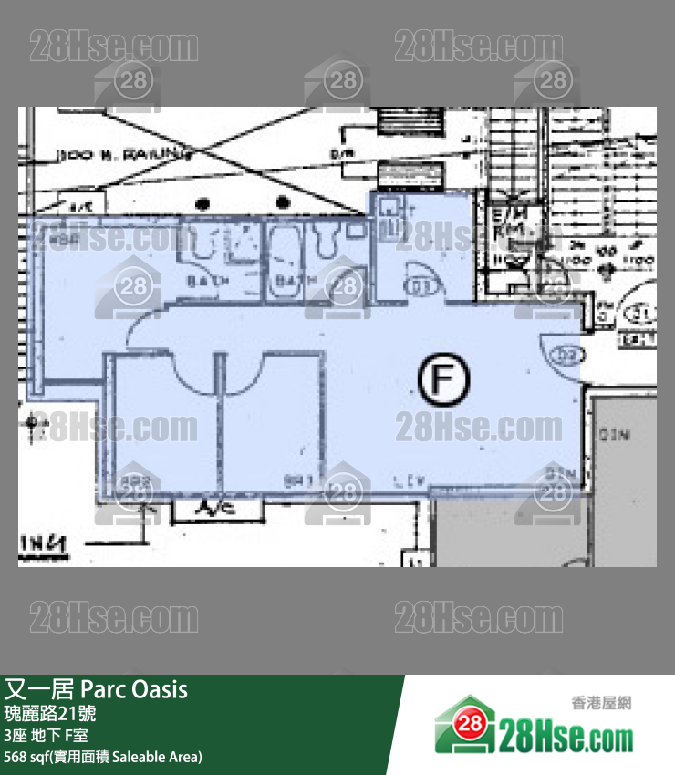 又一居 3座地下 F室 平面圖