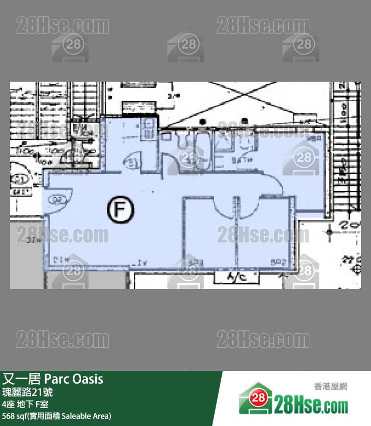 又一居 4座地下 F室 平面圖