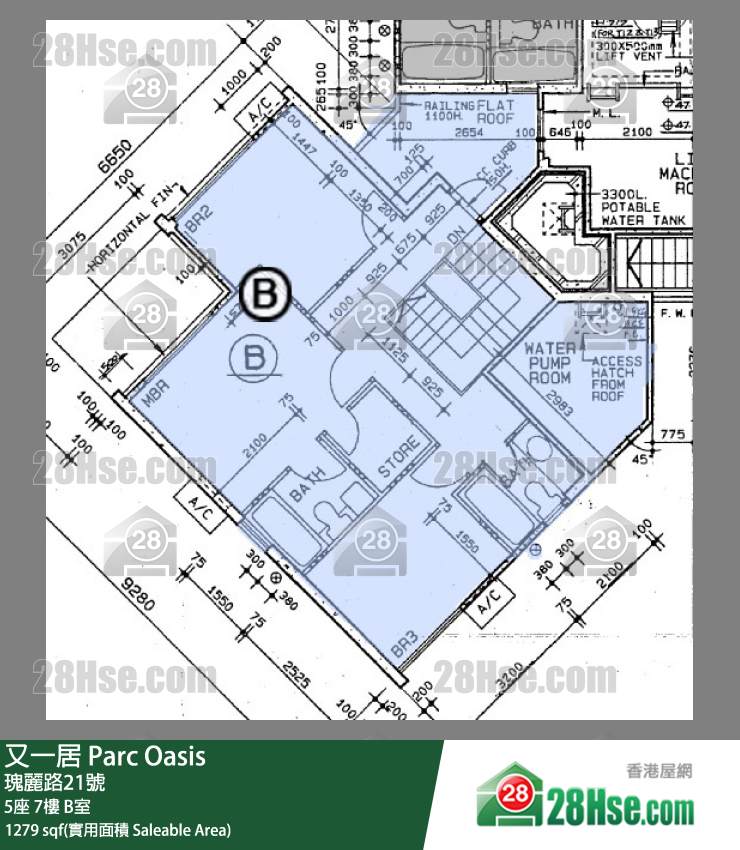 又一居 5座7樓 B室 平面圖