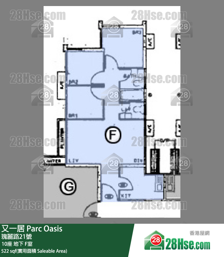 又一居 10座 F室 平面图