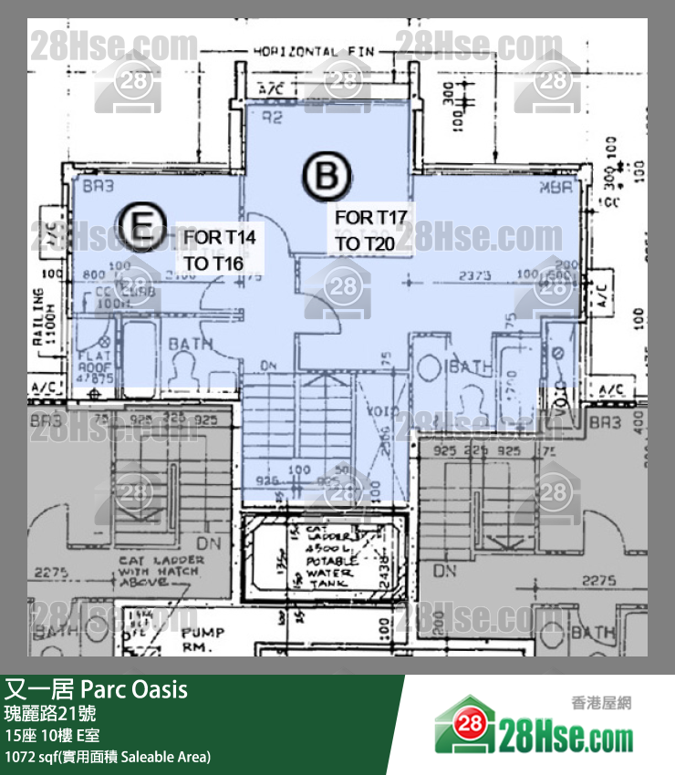又一居 15座10樓 E室 平面圖