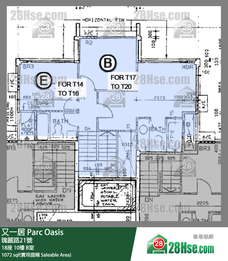 又一居 18座10樓 B室 平面圖